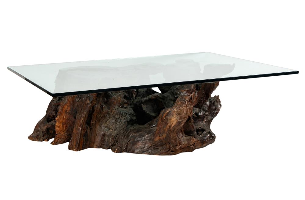 ROOT WOOD AND GLASS COFFEE