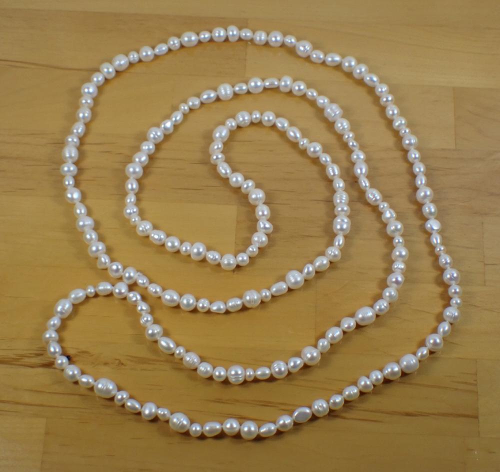 ROPE LENGTH BAROQUE WHITE PEARL