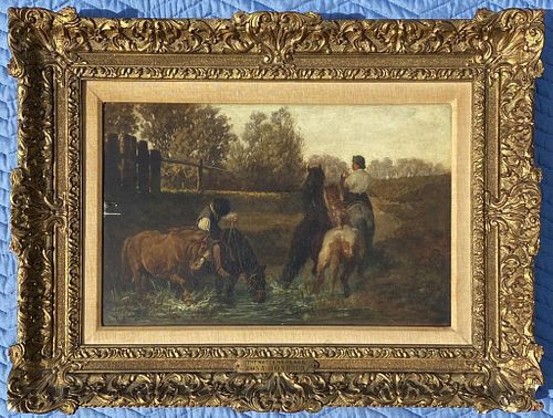ROSA BONHEUR, LANDSCAPE WITH