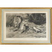 ROSA BONHEUR, SIGNED LITHOGRAP