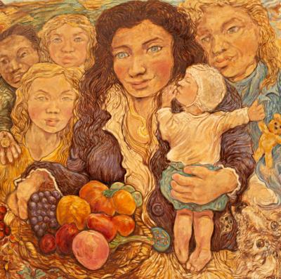 Rosamond Higgins/The Gypsies/oil on