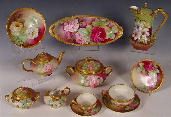 ROSE DECORATED HAND PAINTED FIRENZE