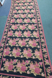 ROSE FLORAL NEEDLEPOINT RUNNER