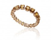 ROSE GOLD 60 CT CITRINE BRACEL
