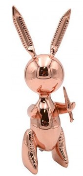 ROSE GOLD BALLOON RABBIT BY ED