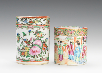 Rose Medallion Brush Pot and Tea