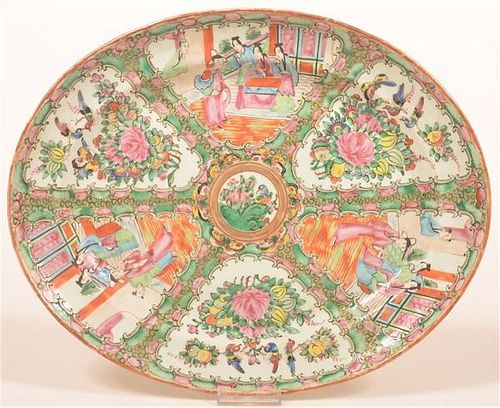 ROSE MEDALLION ORIENTAL PORCELAIN