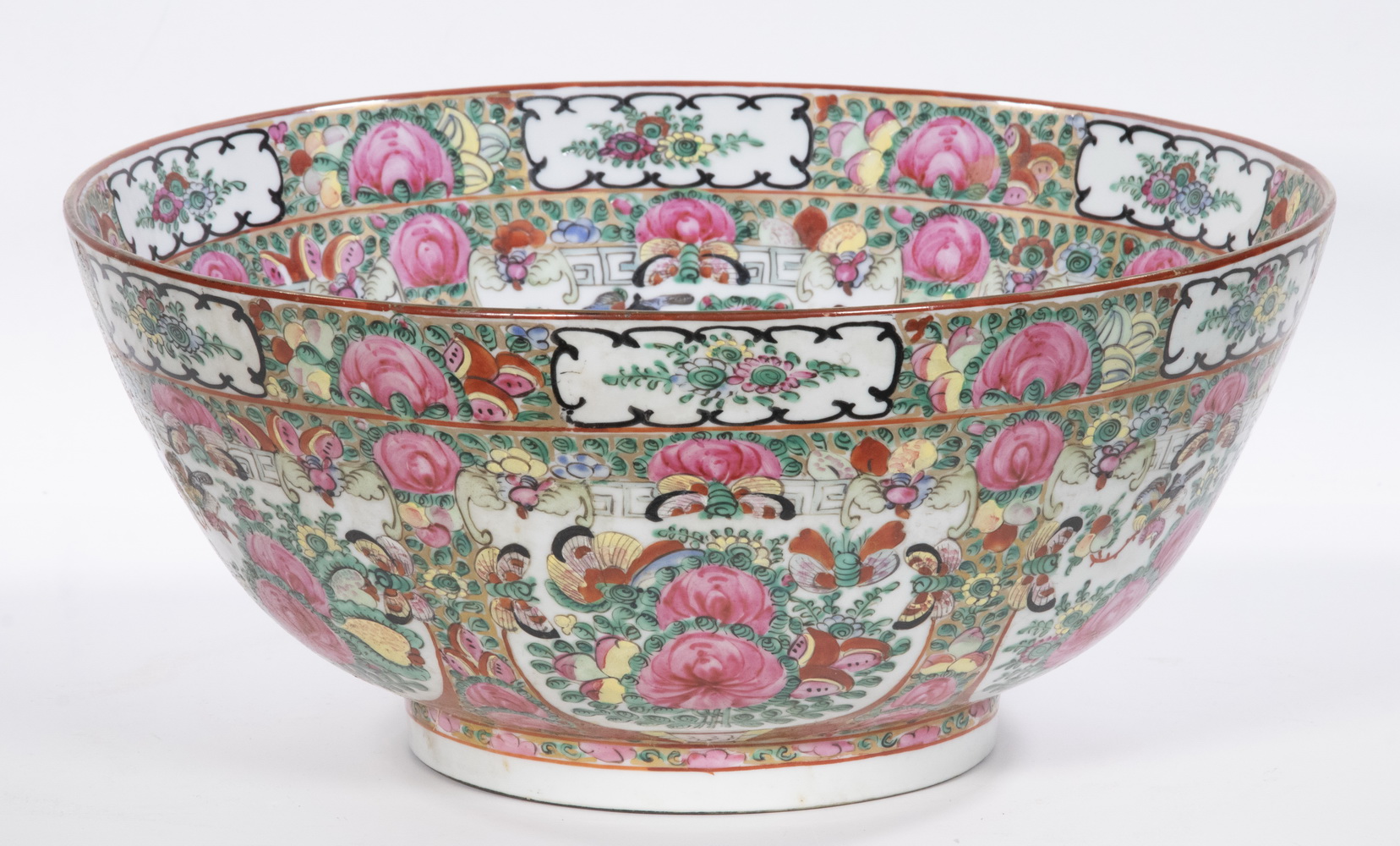 ROSE MEDALLION PUNCH BOWL Large