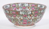 ROSE MEDALLION PUNCH BOWL Larg