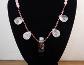 ROSE QUARTZ AND BURGUNDY PEARL