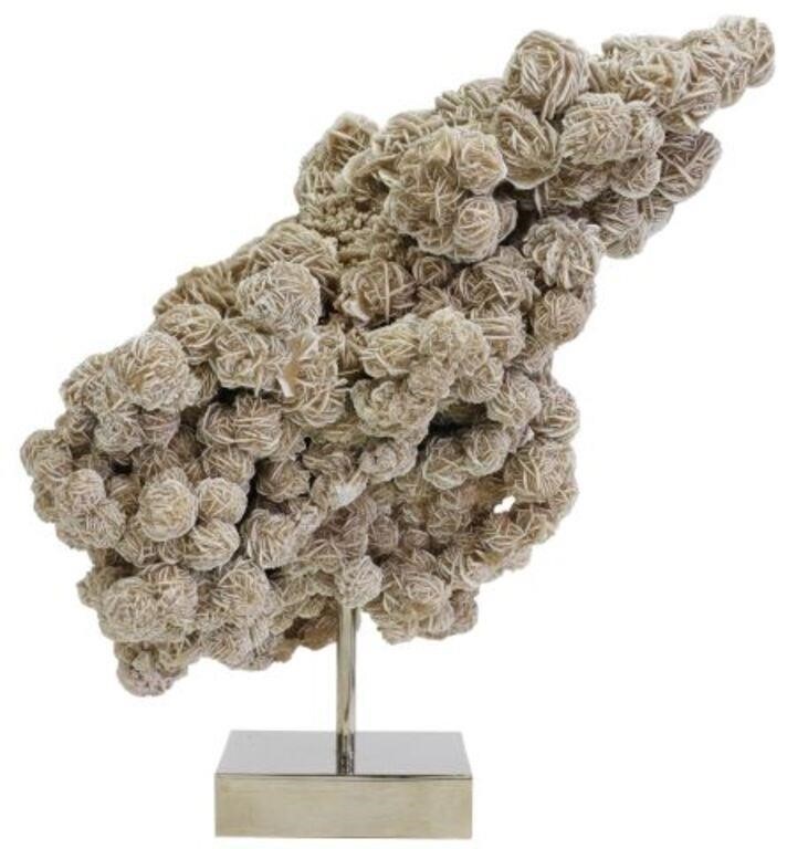 ROSE SELENITE SPECIMEN ON