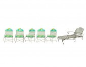 ROSE TARLOW GREEN-PAINTED IRON