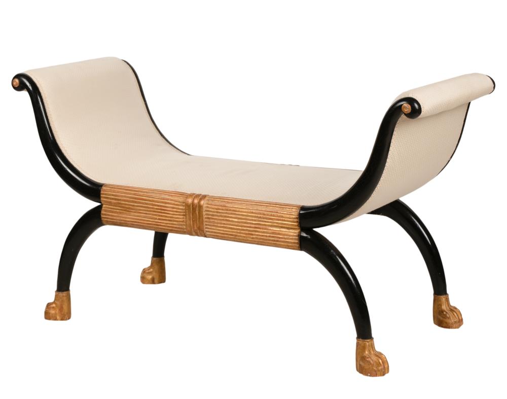 ROSE TARLOW REGENCY-STYLE BENCHRose