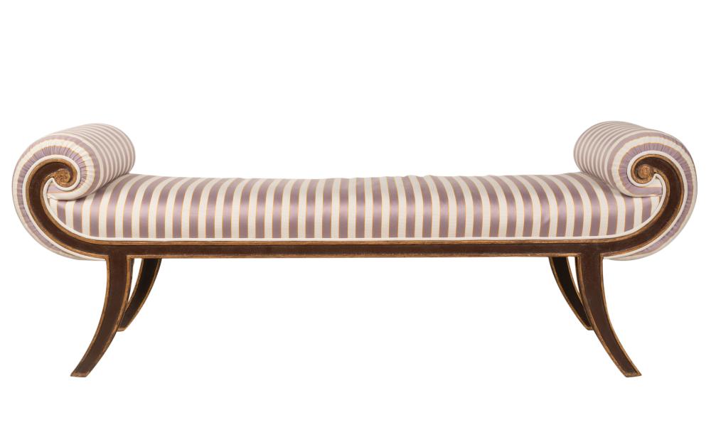 ROSE TARLOW REGENCY-STYLE BENCHRose
