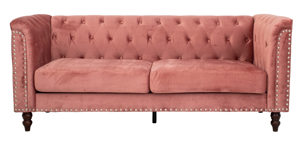 ROSE ULTRASUEDE UPHOLSTERED