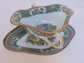 ROSE VERTES CHINESE GRAVY BOWL
