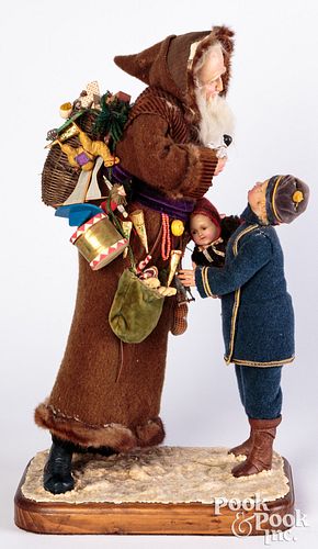 ROSEMARY VOLPI ARTISAN SANTA WITH