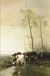 ROSENBURG HAND PAINTED SIX TIL
