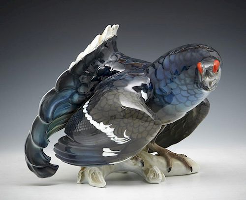 ROSENTHAL, "BLACK COCK", FIGURE