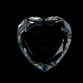 ROSENTHAL CRYSTAL HEART PAPERW