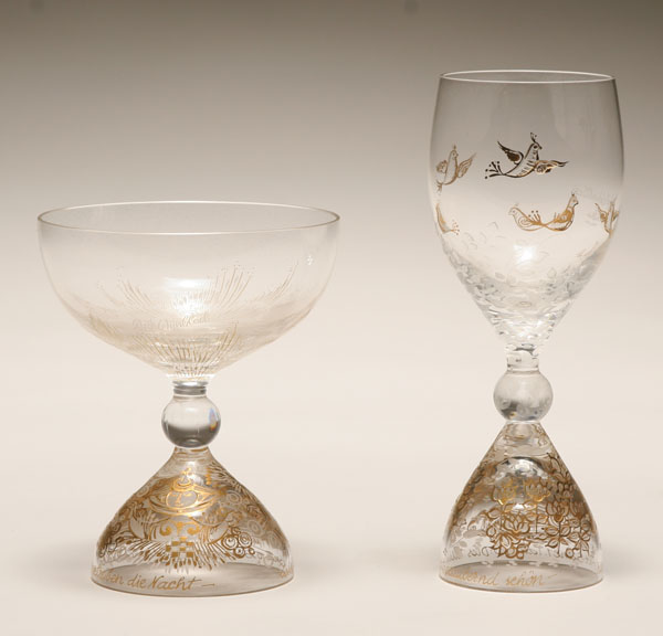 Rosenthal crystal stemware,