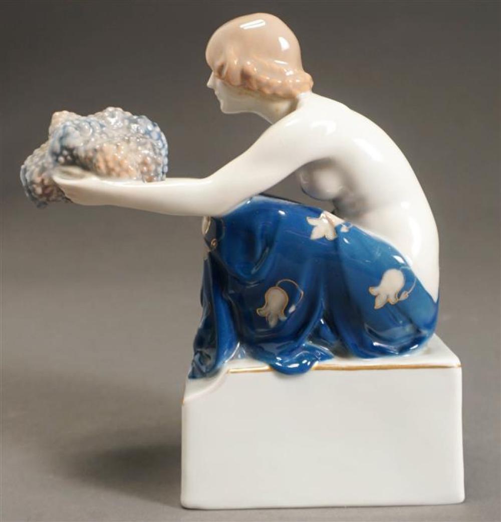 ROSENTHAL FIGURE OF SEMI-NUDE WOMAN