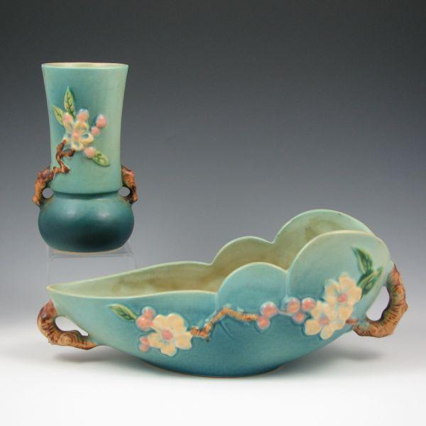 Roseville Apple Blossom 381-6" vase
