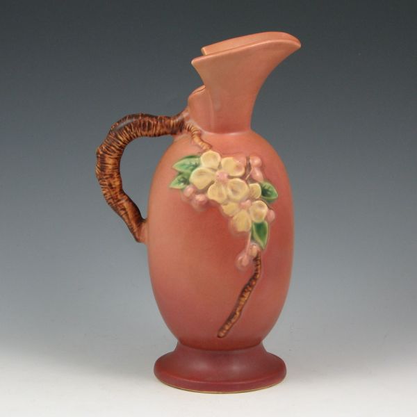Roseville Apple Blossom ewer in