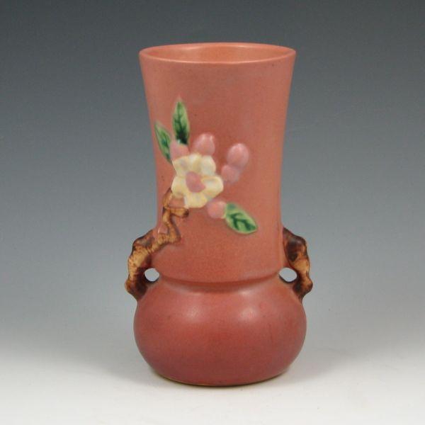 Roseville Apple Blossom vase in
