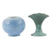 ROSEVILLE ART POTTERY 2PC GROU