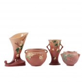 ROSEVILLE ART POTTERY 4PC. GRO