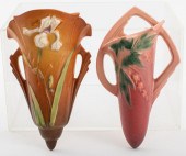 ROSEVILLE ART POTTERY FLORAL W