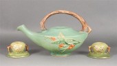 Roseville art pottery teapot i
