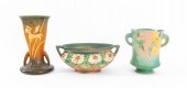 ROSEVILLE ART POTTERY VESSELS,