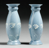 ROSEVILLE AZTEC PAIR OF VASES
