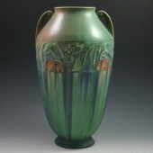 Roseville Baneda Vase green ma