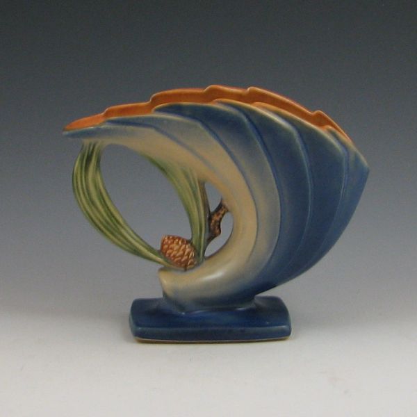 Roseville blue Pine Cone fan