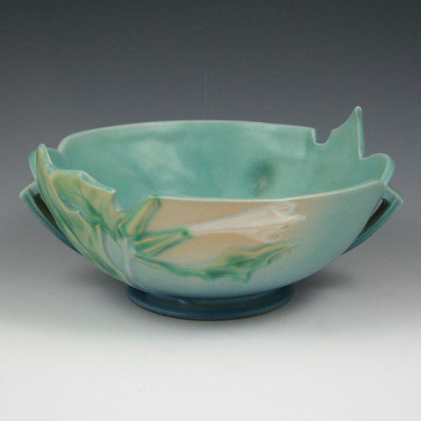 Roseville blue Thornapple bowl with