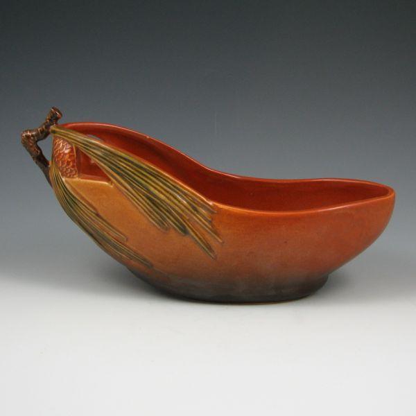 Roseville brown Pine Cone bowl. 
