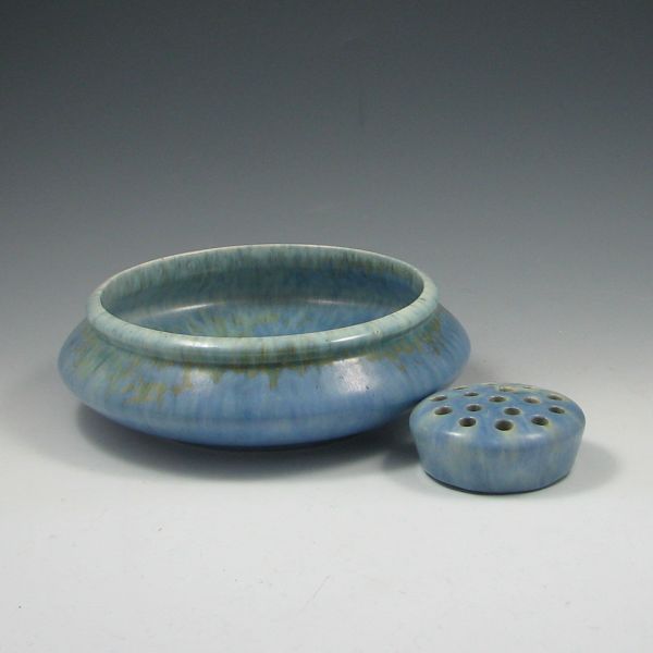 Roseville Carnelian Bowl and Flower