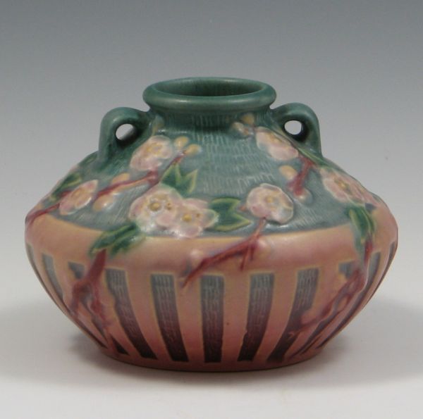 Roseville Cherry Blossom Vase