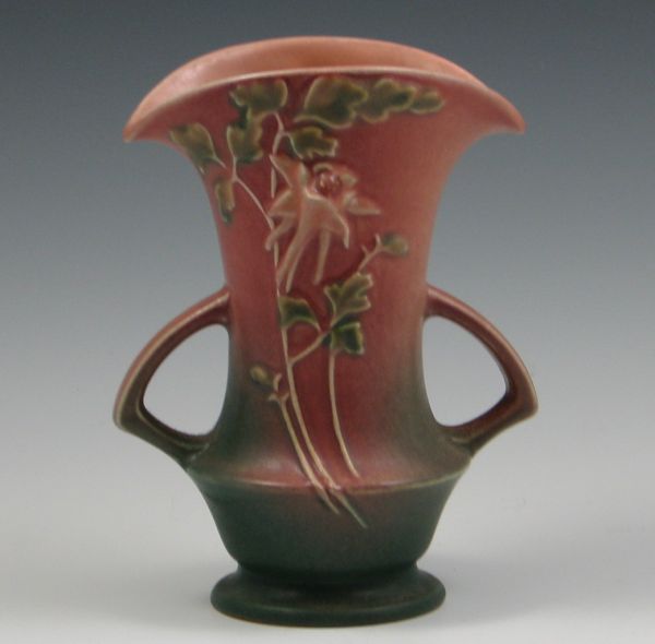 Roseville Columbine Handled Vase