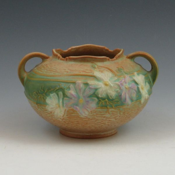 Roseville Cosmos rose bowl in