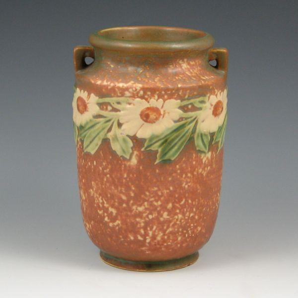 Roseville Dahlrose 418-6" vase. 