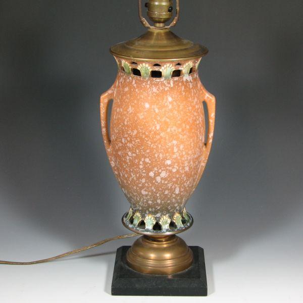 Roseville Ferella lamp made from
