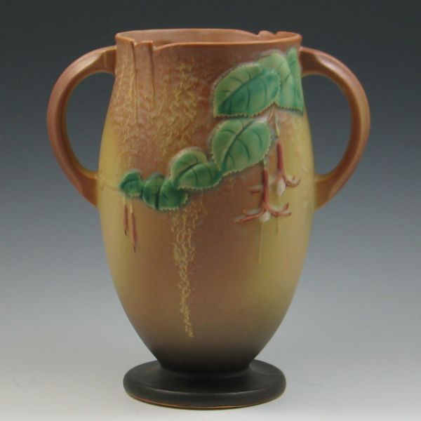 Roseville Fuchsia Handled Vase