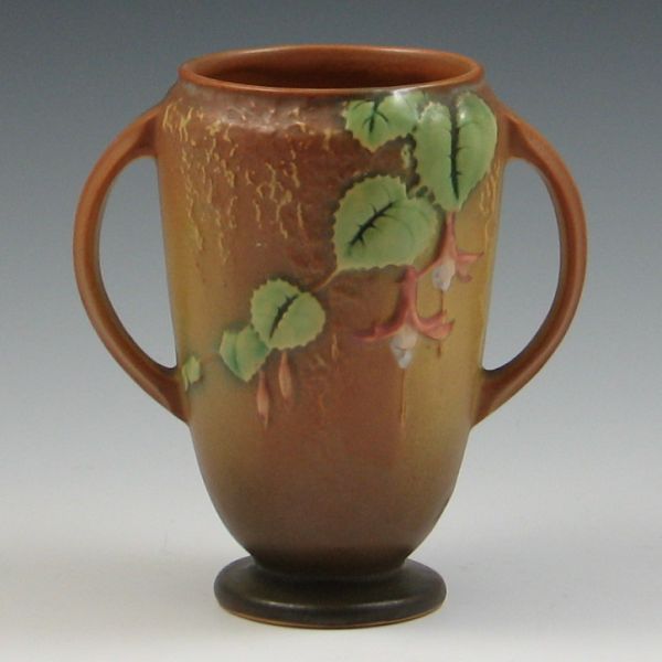 Roseville Fuchsia Handled Vase