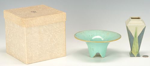 ROSEVILLE FUTURA VASE & FULPER