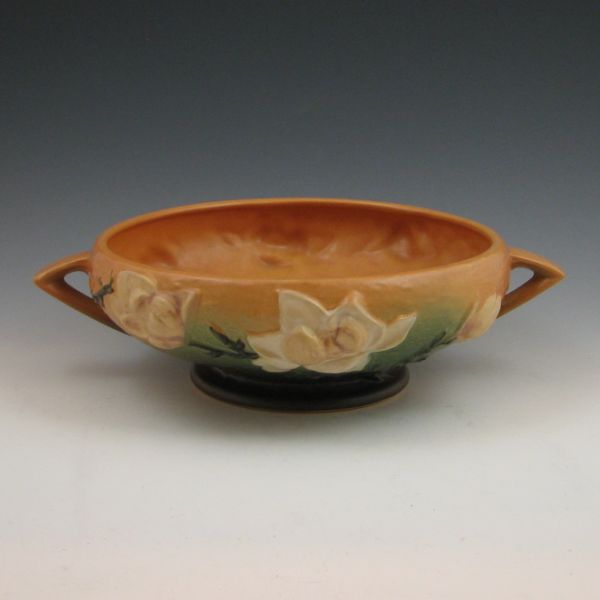 Roseville Magnolia bowl in brown.