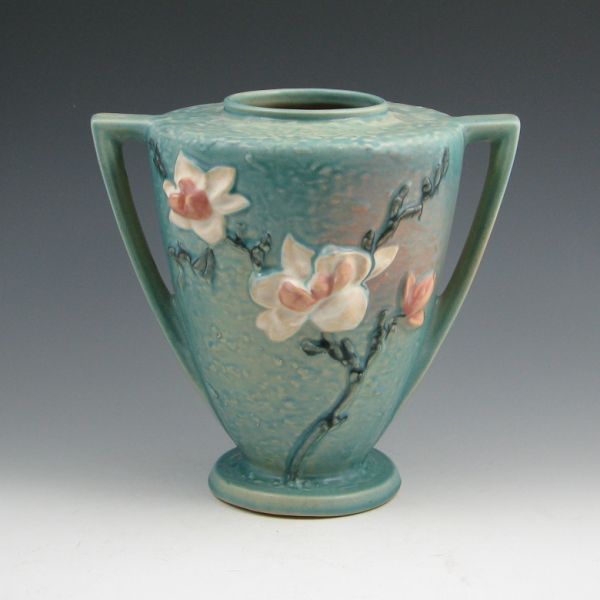 Roseville Magnolia handled vase